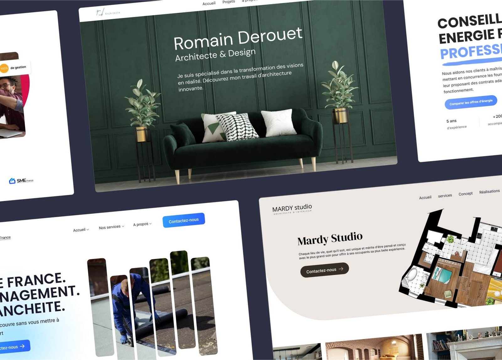 Réalisations de sites web